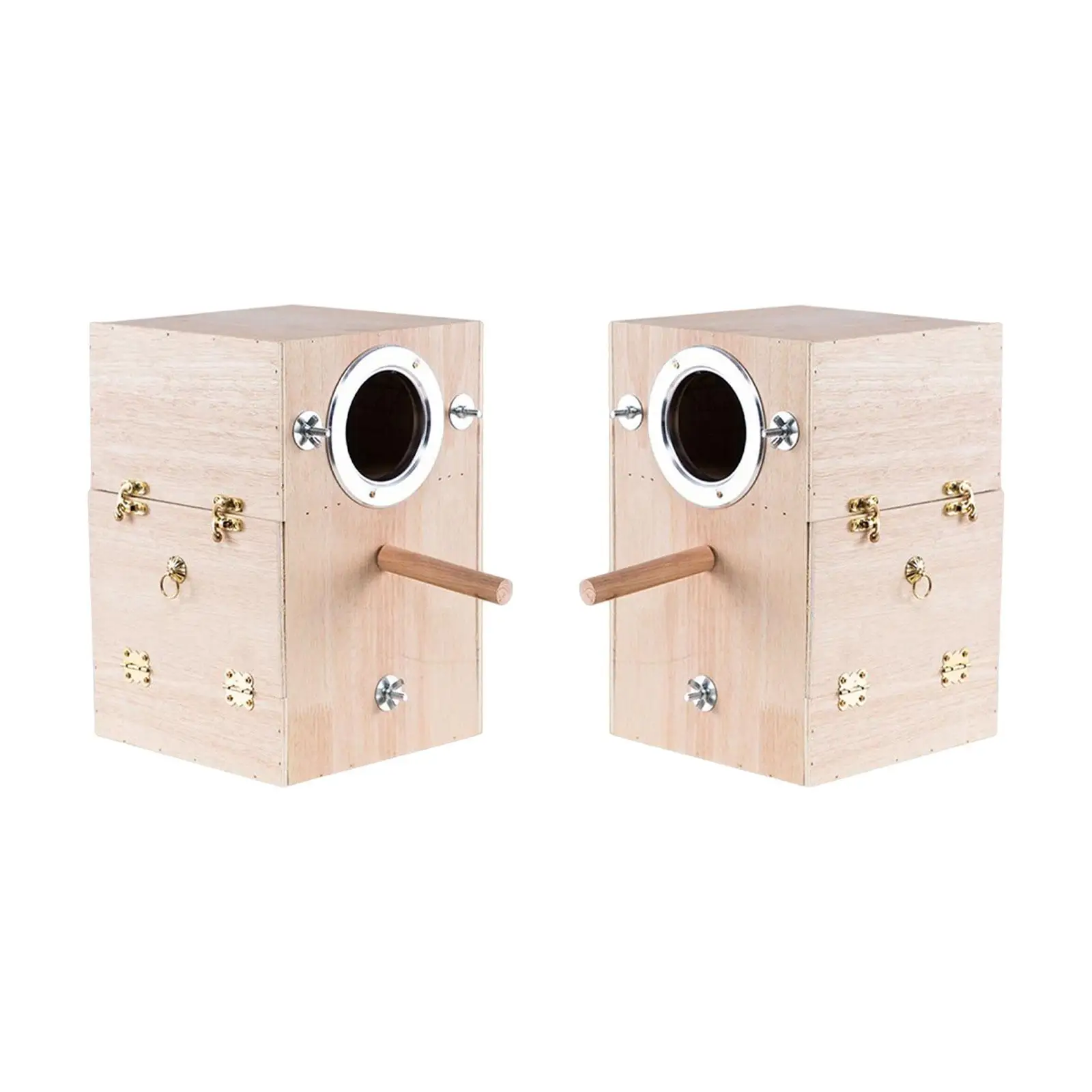 Parrot Breeding Box Bird House Parakeet Nesting Box Wooden Cage Accessories for Small Medium Birds 1005007488962151