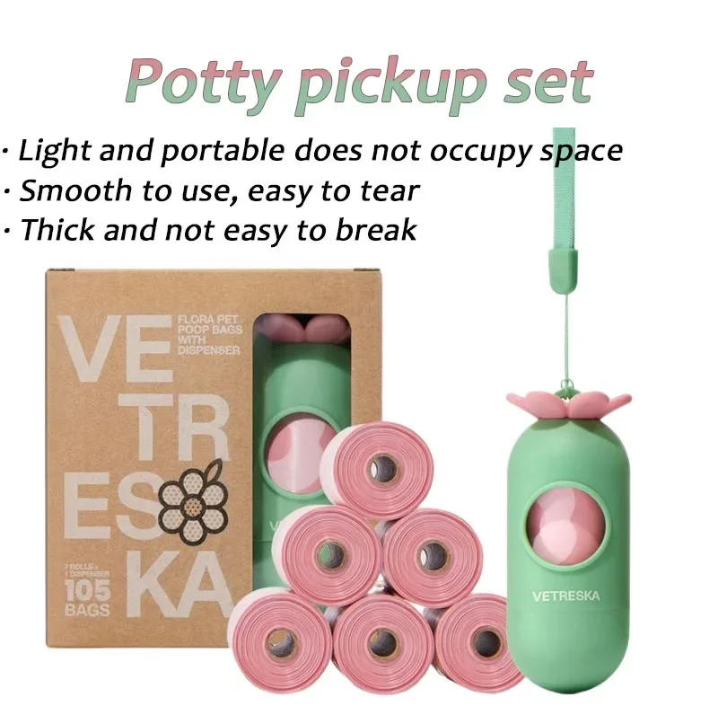 Potty pickup garbage bag Dog outdoor travel walking dogs thickened portable poo dog bags Pet 1005007495359537