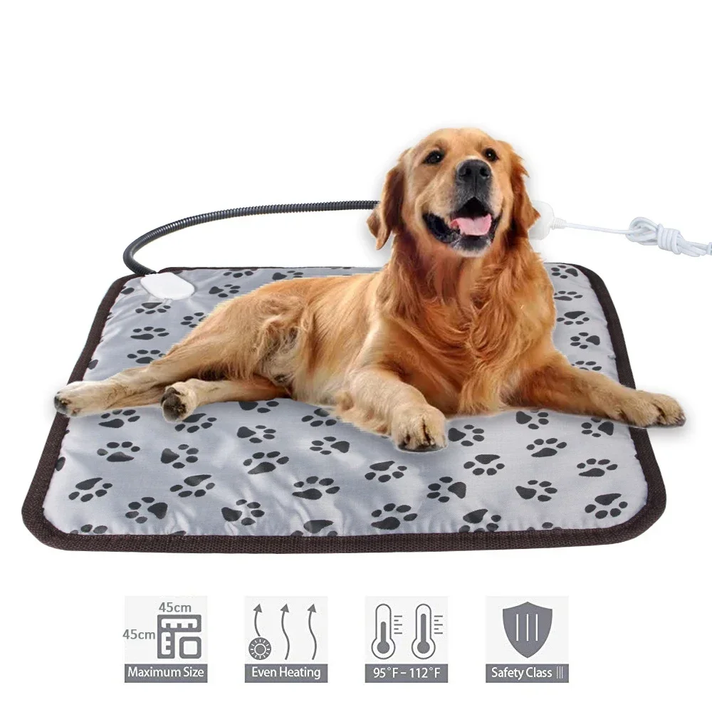 Winter Dog Bed Pet Dog Cat Heating Pad Indoor Warming Mat 45*45cm Waterproof Warmer Pet Mat Bed for 1005007505161693