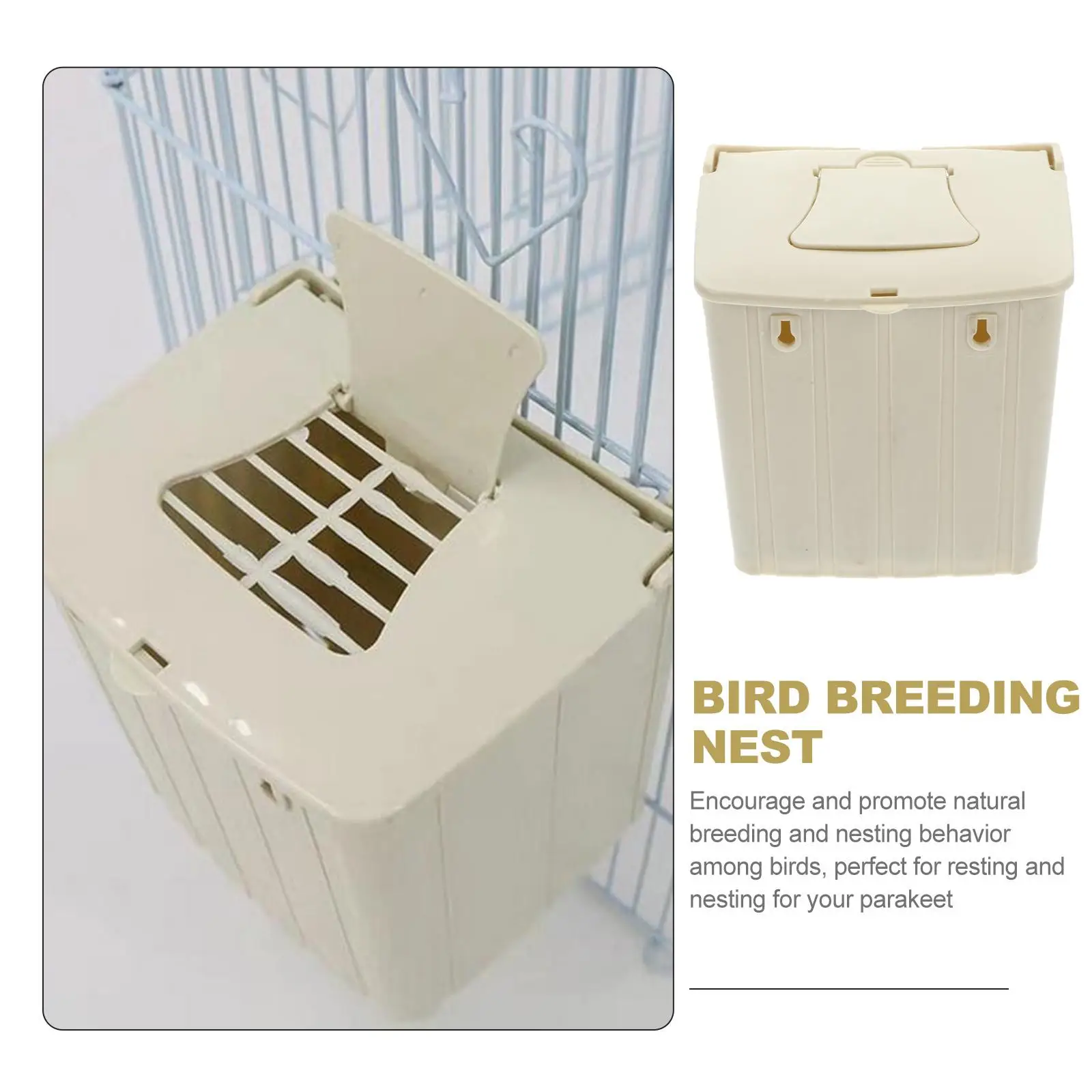 Bird with Hooks Hanging Mounted Birdhouses Bird Cage Breeding Box for Budgerigars Cockatiel Budgie 1005007506136261