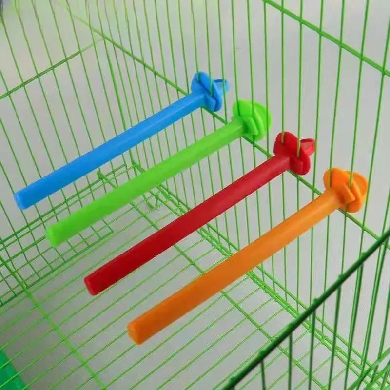 Bird Cage Perch Stand Holder Plastic Bird Finch Canary Budgie Cage Platform Perch (1Pc) 1005007506720177