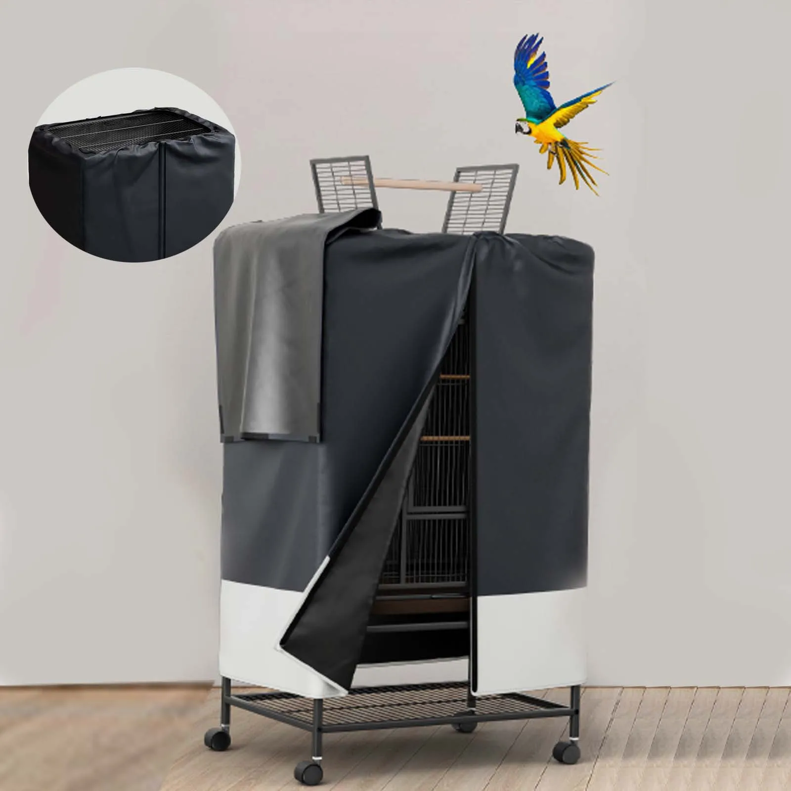 Indoor and Outdoor Bird Cage Cover to Small Animal Privacy Comfort with Removable Top Panel Durable 1005007510553546
