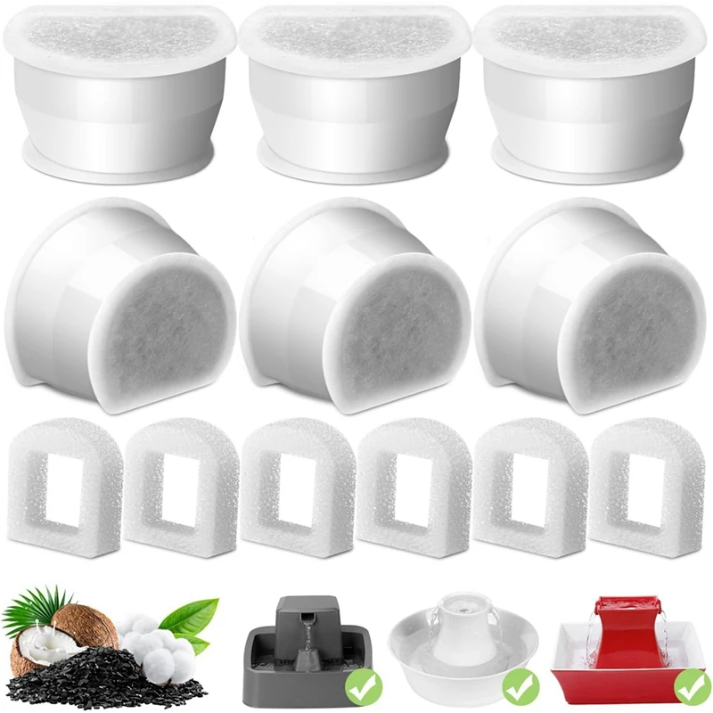 Water Fountain Filters &Foam for Petsafe Ceramic Avalon Butterfly Sedona Cat Fountain Automatic 1005007512337767