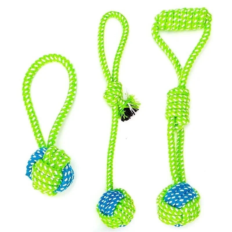 Pet Dog Toys for Large Small Dogs Toy Interactive Cotton Rope Mini Ball for Dogs 1005007513765221