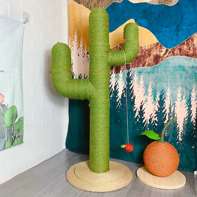 Cactus Cat Scratching Post Large Climbing Frame Modern Cats Tree Multi-Level Kittens House 1005007514718495
