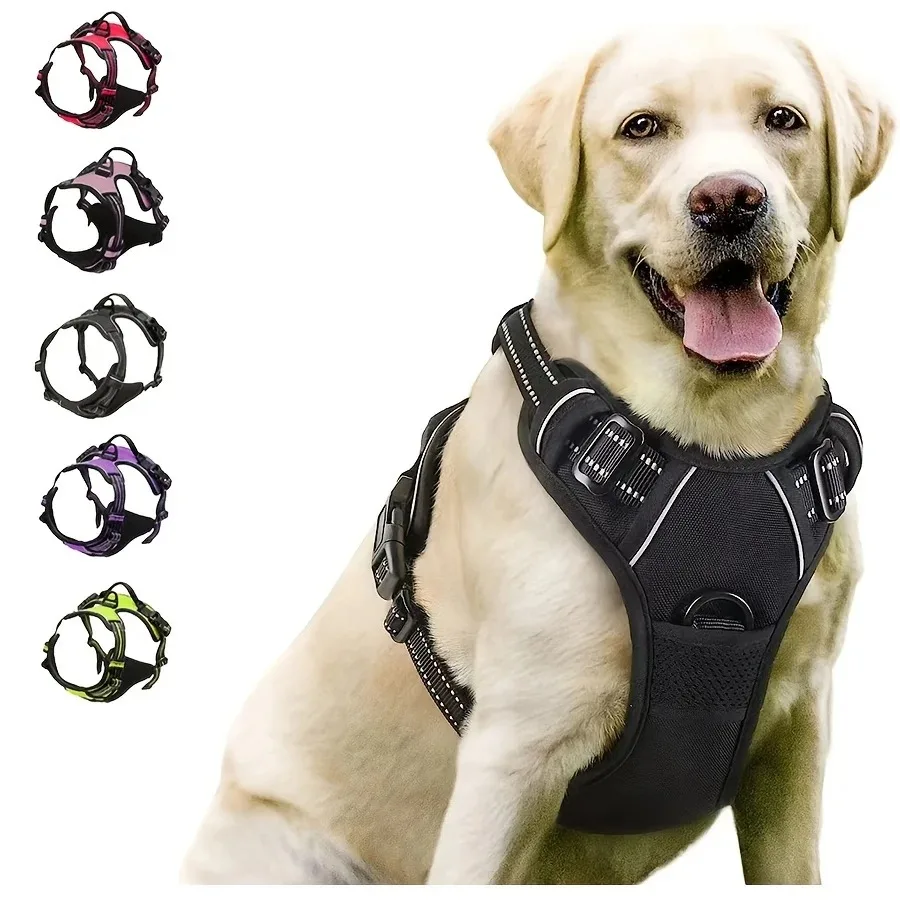 Dog Collars Harness Big Vests Leash Pet Shop Everything for Dogs Leather Puppy Accessories Medium 1005007516069510