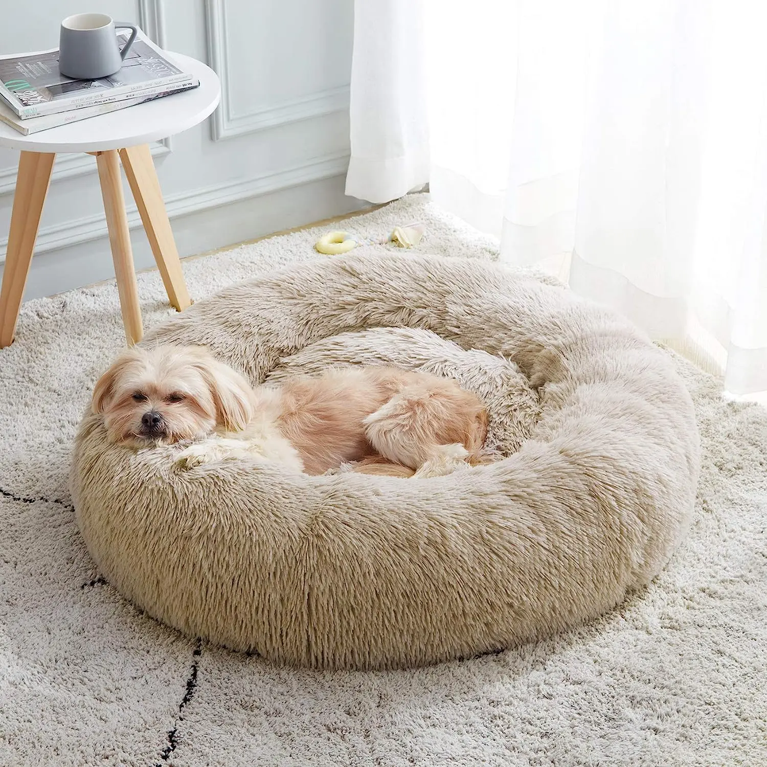 Super Cat Bed Warm Sleeping Nest Soft Long Plush Best Pet Dog for Dogs Basket Cushion Mat Animals 1005007519092682
