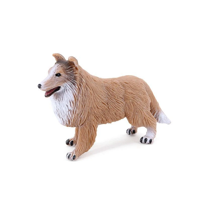 Simulation Border Collie Sheepdog Model Pet Dog Desktop Decoration Home Puppy Ornament 1005007520535159