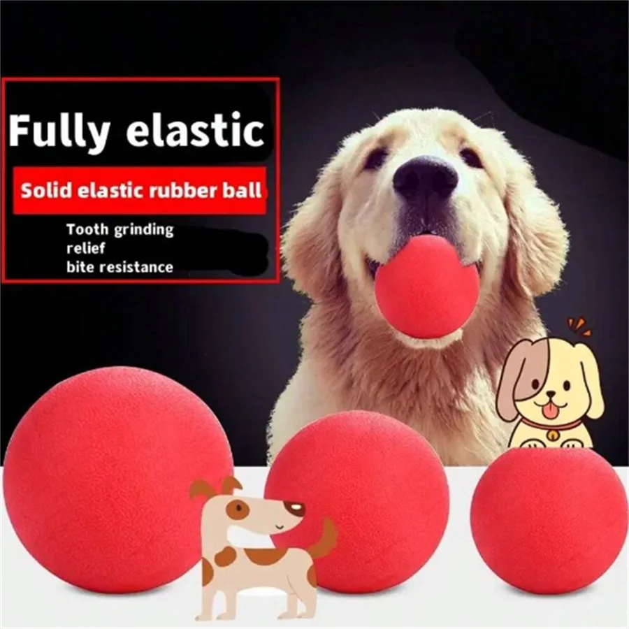 Dog Bouncy Balls, Indestructible Drop Resistant Solid Rubber Bouncing Ball 1005007527287153
