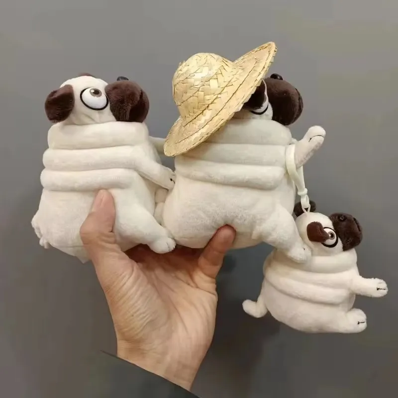 Kawaii Plush Toys 15cm Dog the Elf Fat Pug Sitting Pug Dogs Toy Stuffed Dolls for Kids Children 1005007531145162