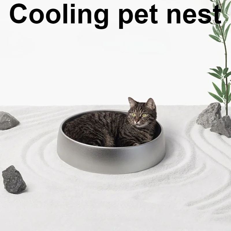Cat Bed Cool Down House Aluminum Alloy Bowl Sleeping Beds Waterproof Basket Carrier Cats 1005007538335848