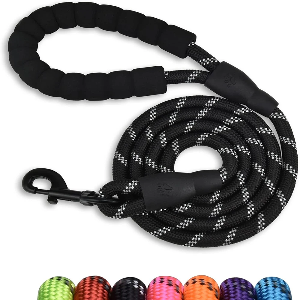 Pet Dog Leash with Soft Padded Handle Highly Reflective Dog Rope for Night Walking Suitable For (2M) 1005007552454603