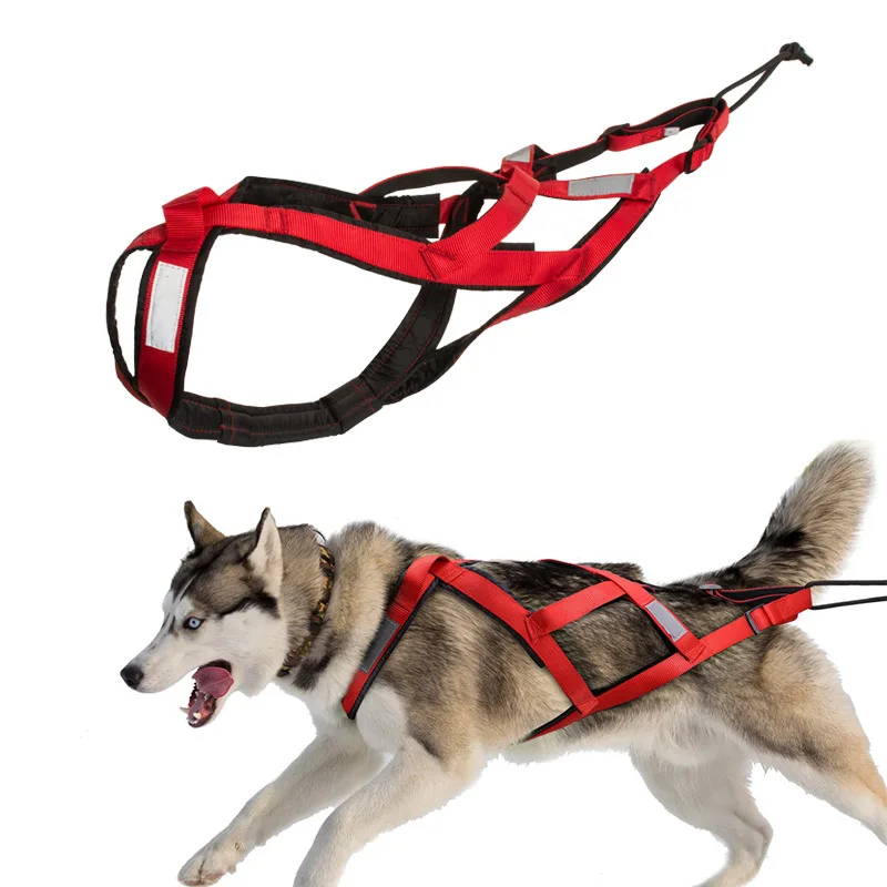 Dog Sled Harness Pet Weight Pulling Sledding Harness X Back Harness for Large Dogs Husky Canicross 1005007555347035
