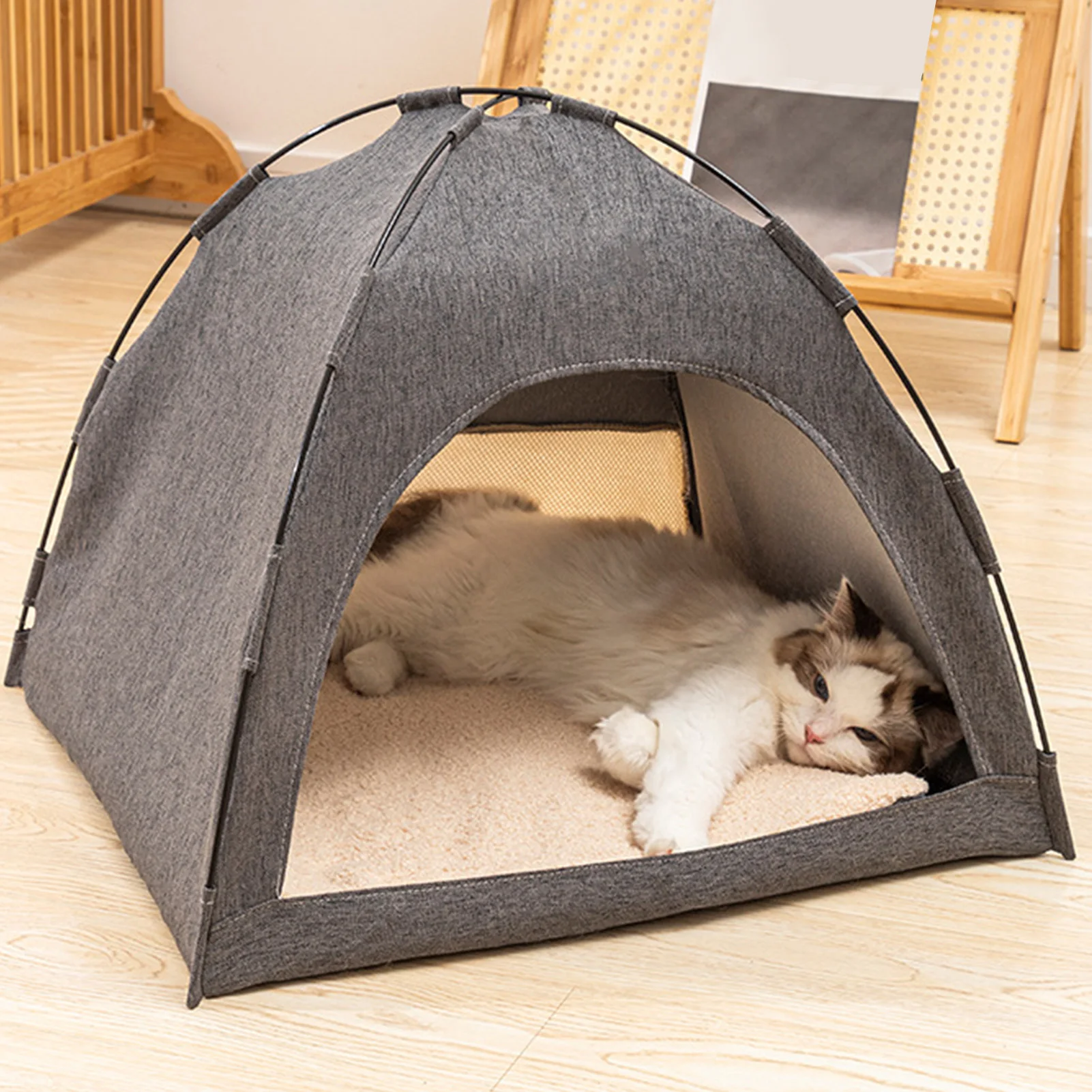 Cat Tent Bed Large Space Breathable Comfortable Washable Pet Tent House for Pet Cat Dog All Seasons 1005007576819047