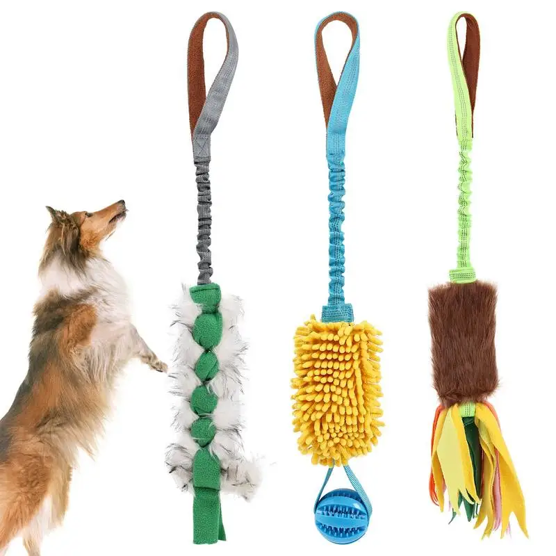 Dog Toy Rope Fun Squeaky Dog Chew Toys Pet Supplies Puppy Rope Toy with Elastic Drawstring 1005007580627297