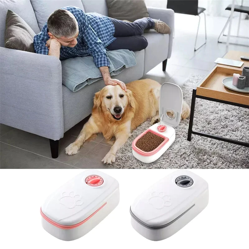 Automatic Pet Feeder for Cats and Small Dogs Dry or Semi-Moist Pet Food Dispenser with 48-Hour 1005007588259240