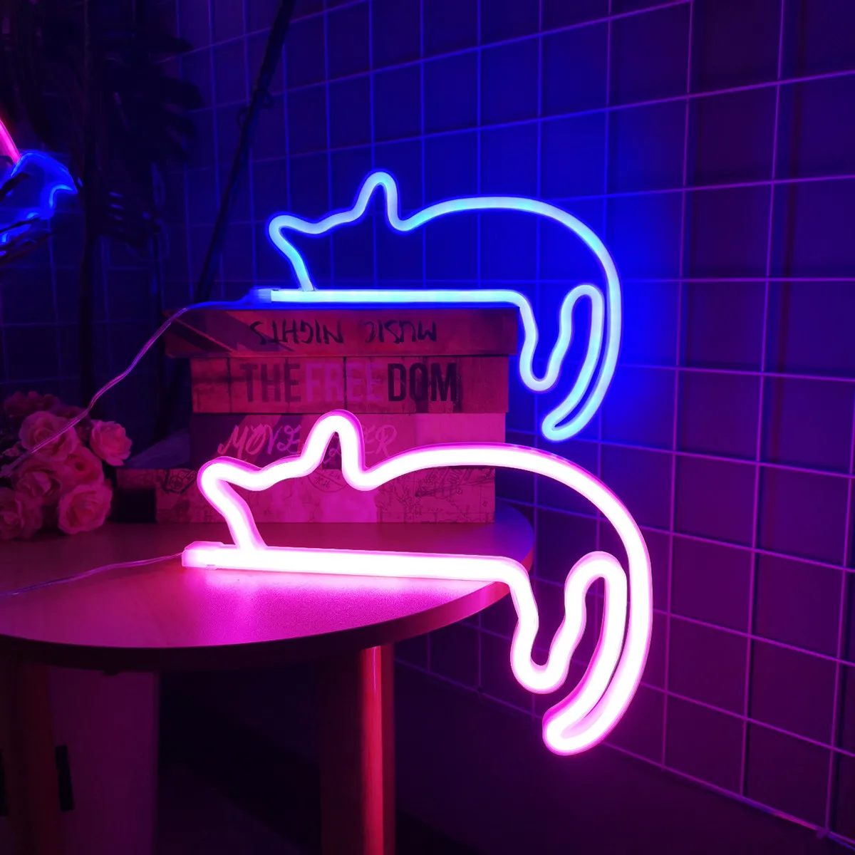 Cute Cat Wall LED Neon Sign Light for Party Gallery Pub Club Bar Pet Shop Door Decoration Gifts 1005007597907400