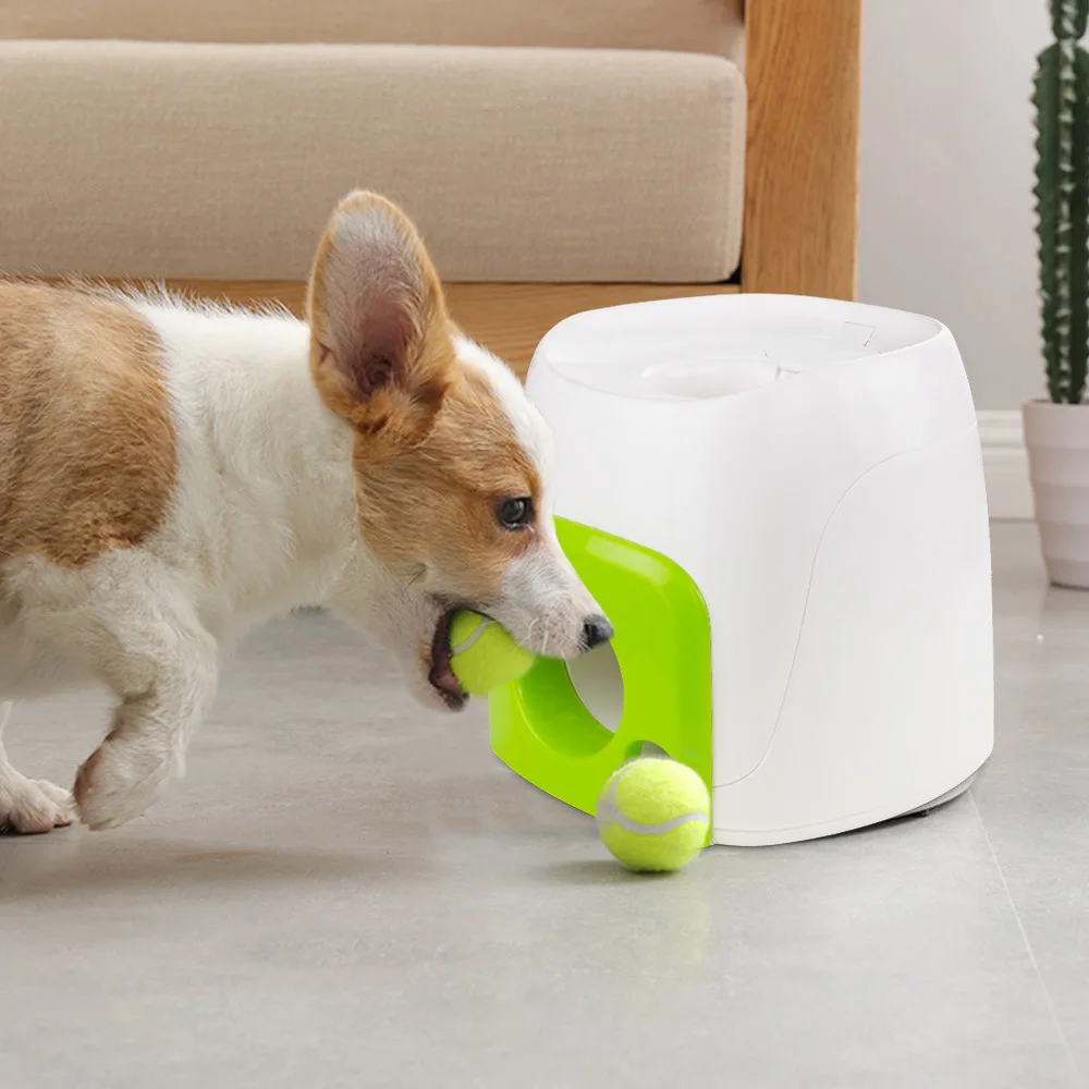 Dog Interactive Training Reward Machine Smart Pet Food Leakage Tennis Ball Feeder Toy Puzzle 1005007602077791