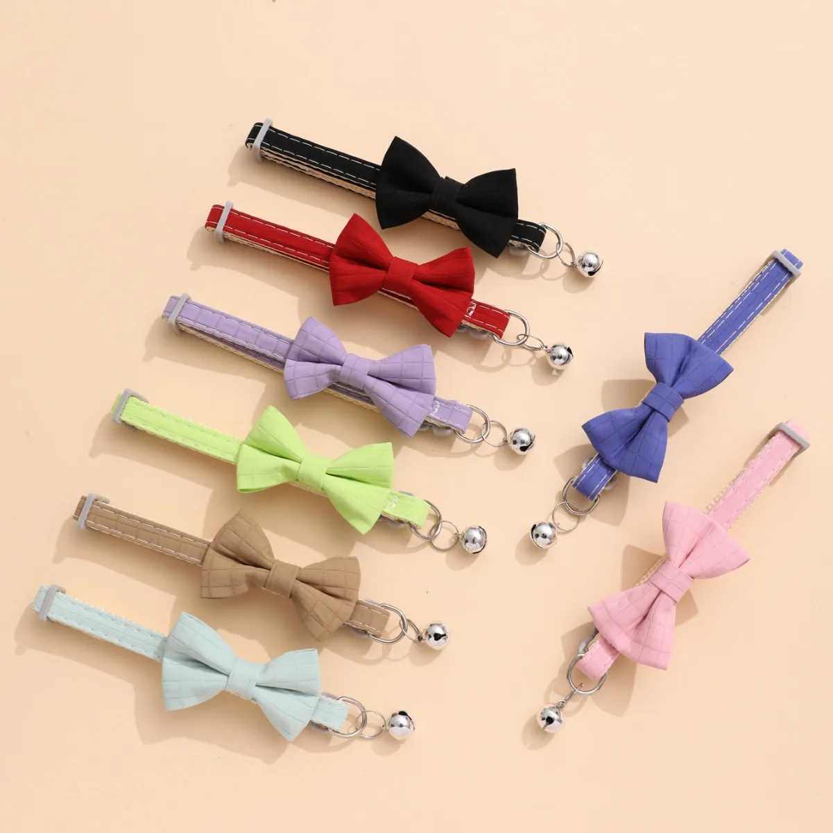 Bow Shaped Small Cat Dog Adjustable Bell Cat Collar 1005007602864114