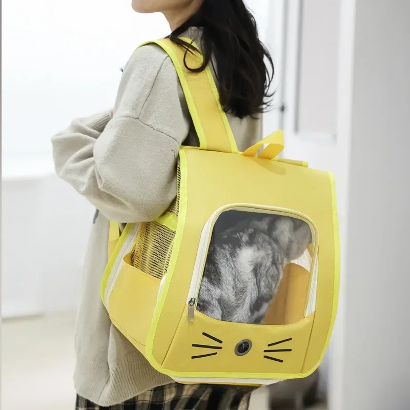 Pet Cat Carrier Bag Cat Backpack Outdoor Breathable Portable Shoulders Bag for Cats Small Dogs 1005007608648693