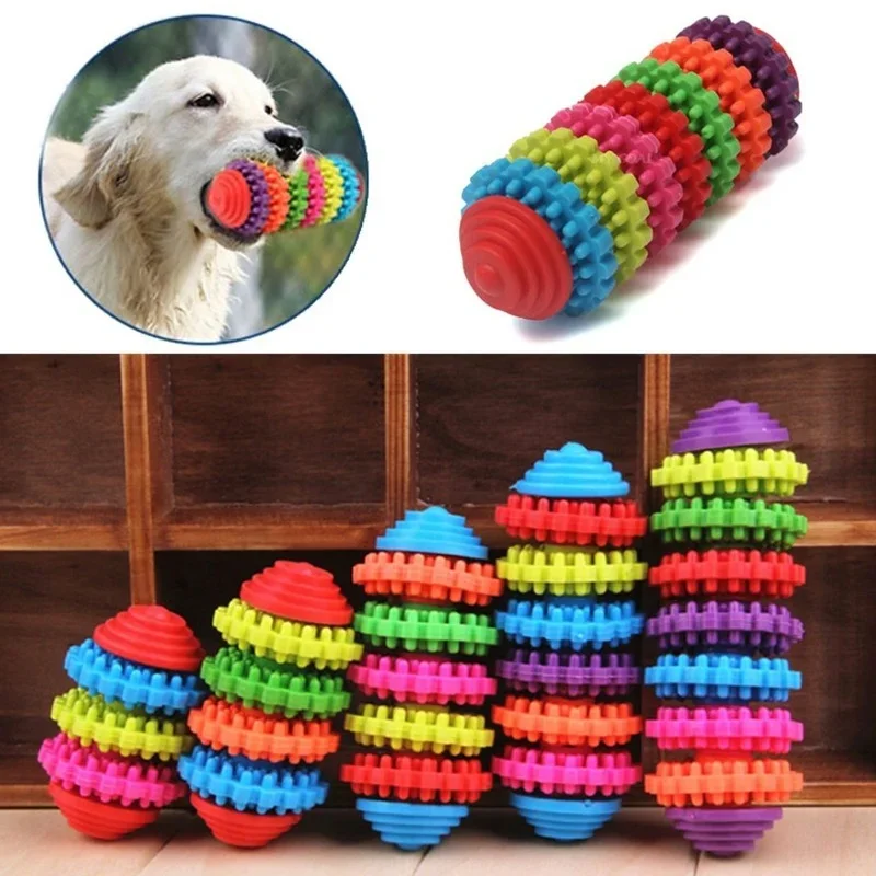 New Durable Rubber Pet Dog Puppy Cat Dental Teething Healthy Teeth Gums Chew Toy Dog Stuff Dog Toys 1005007611137638