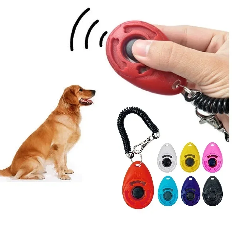 Training Clicker Various Style Pet Cat Dog Click Trainer Aid Adjustable Wriststrap Sound Key (1Pcs) 1005007612775567