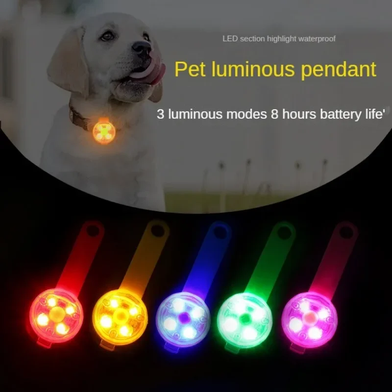 LED Pet Dog Cat Collar Pendant Night Safety Cat Luminous Light IPX7 Waterproof Flashing Harness 1005007621522806