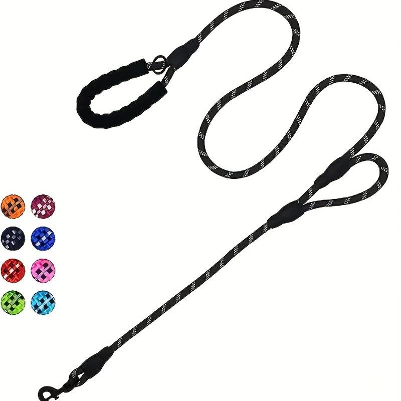 Pet Rope Dog Leash 6ft Long, Traffic Padded Two Handle, Heavy Duty 1005007634061551