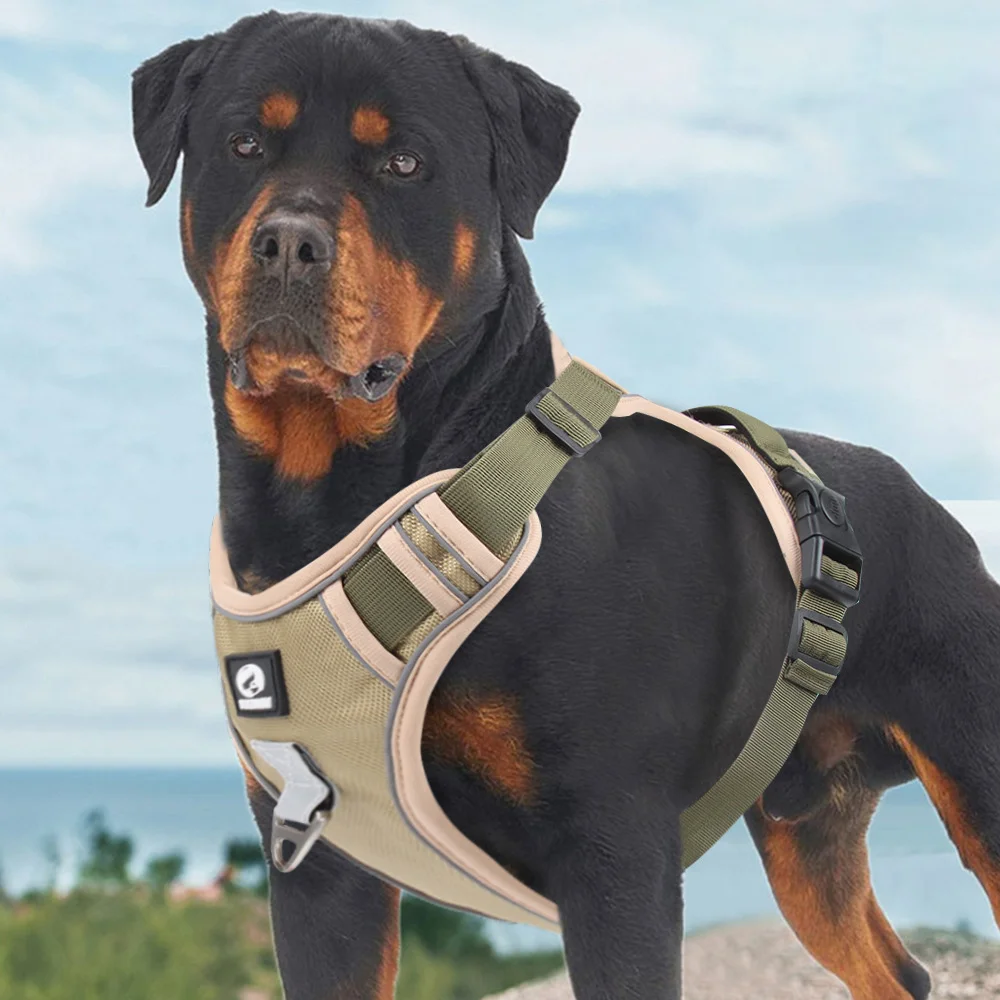 Military Dog Breathable Harness Pet German Shepherd Training Reflective Vest Tactical Dog Lightness 1005007643179515