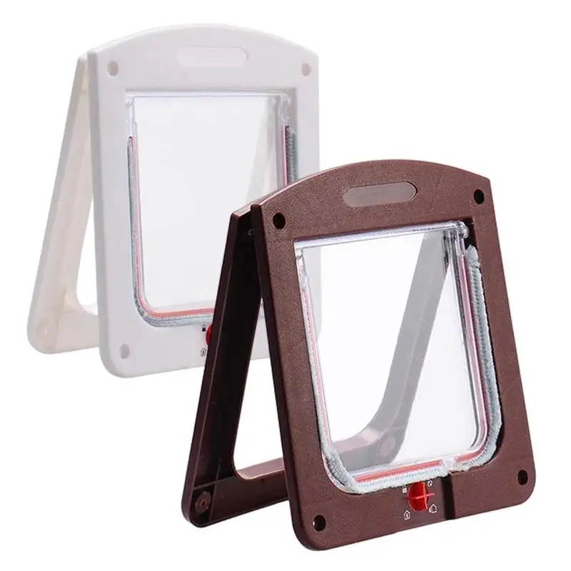 Pet Door 4 Way Locking Large Dog Cat Door Flap Install in Interior and Exterior Doors Weatherproof 1005007659837971