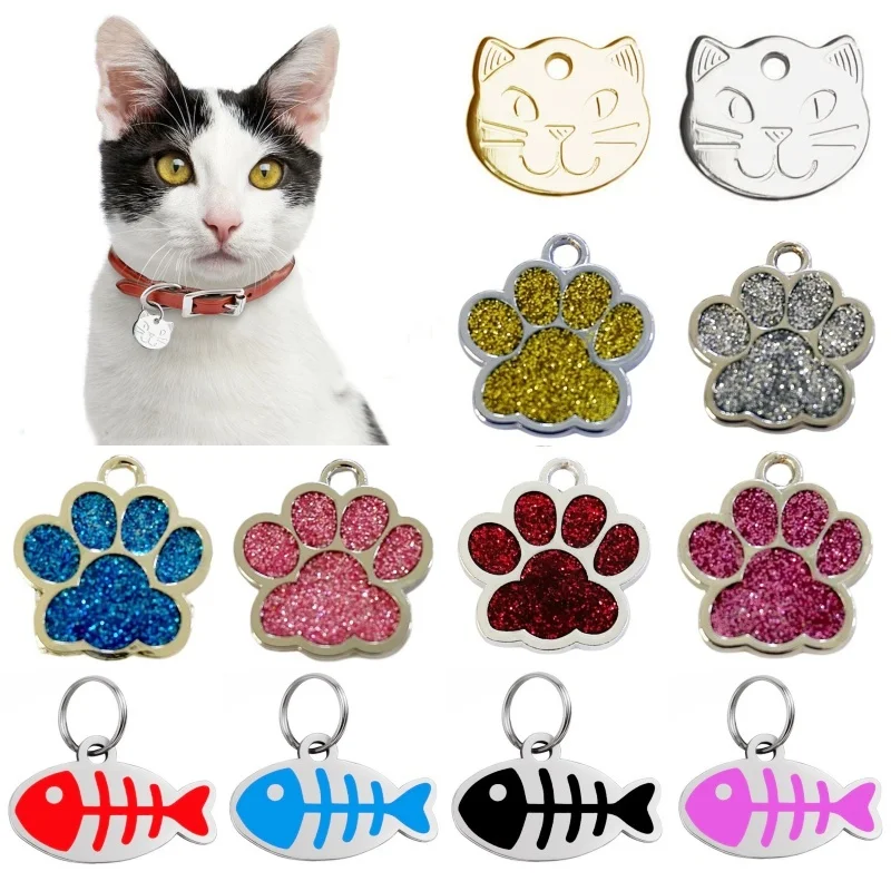 Engraving Dog Id Name Tag Personalized Pet Cat Address Tags Stainless Steel Puppy Kitten Collar 1005007667018734