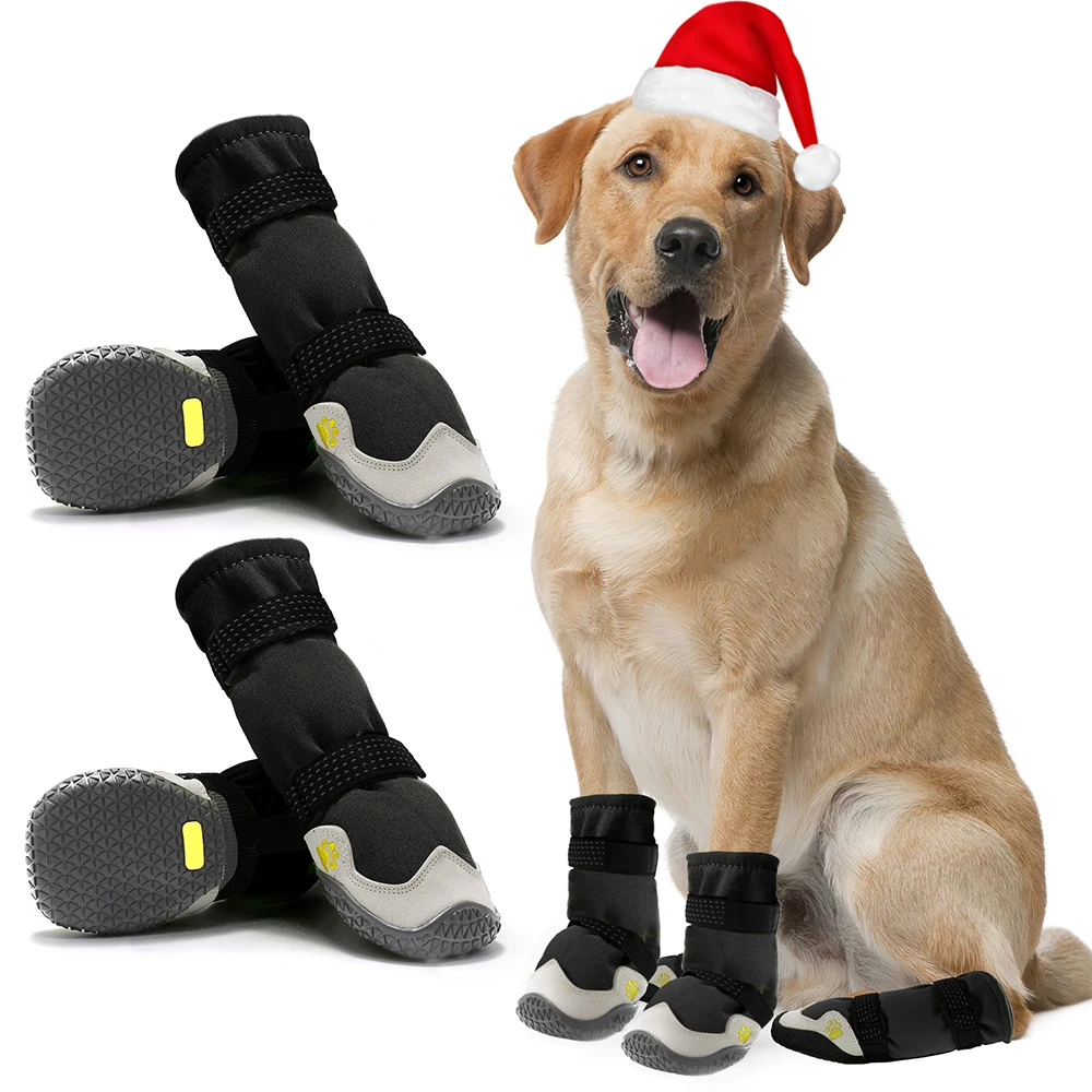 Dog Boots for Large Dogs Waterproof Medium-Sized Shoes Non-Slip Paw Protector Booties Hot Pavement 1005007668464899