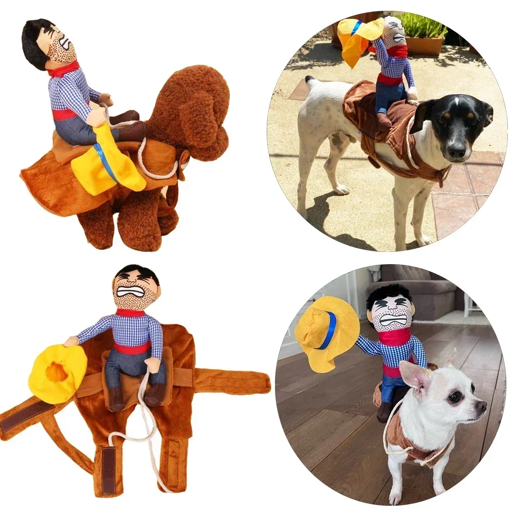 Dog Clothes Funny Cosplay Halloween Costume Puppy Kitty Cowboy Clothing Creative Pet Novelty Party 1005007678699058