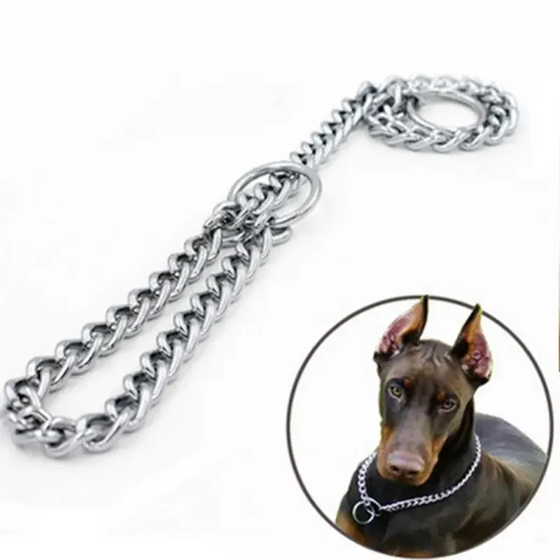 4Size Adjustable Metal Stainless Steel Snake Chain Dog Collar Training Show Name Tag Collar Safety 1005007693240731