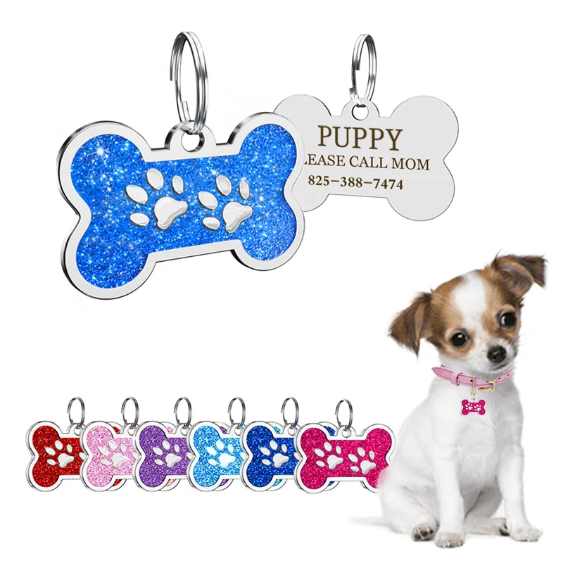 Personalized Dog Tag Fashion Customized Puppy Paw Id Tags Free Engraving Name Anti-Lost Pendant Cat 1005007694930951