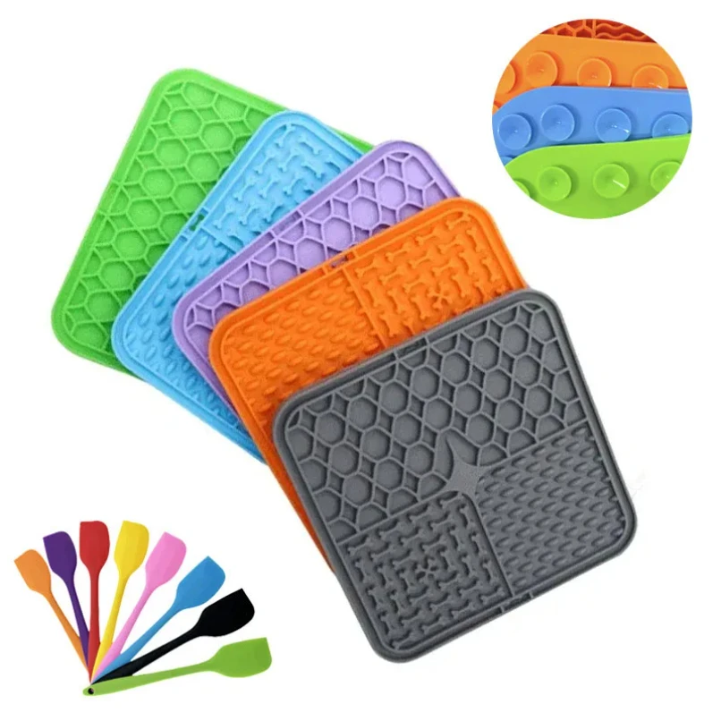 Pet Placemat Cat Slow Feeding Mat Dog Lick Mats Silicone Pets Eating Slowly Food Pad Cats Dogs 1005007699517166