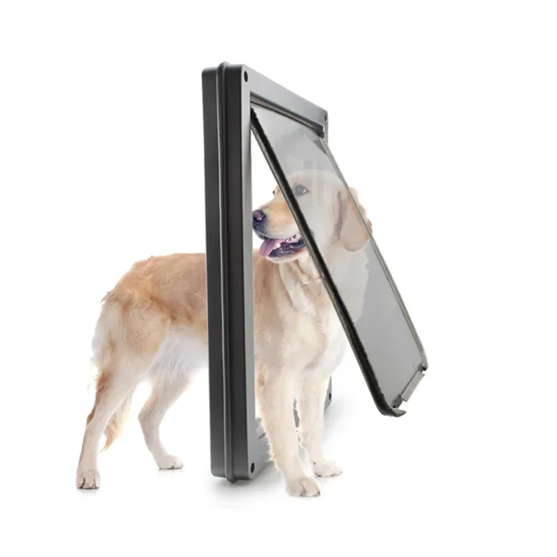 Pet Door Free Entry Dog Hole Cat Door Fenced Access Bidirectional Plastic Door Security Lock 1005007705228919