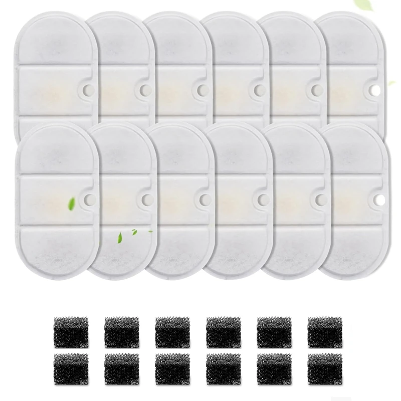 Cat Water Fountain Replacement Filters for PETLIBRO 71Oz/2.1L Pet Fountain Triple Filtration Water 1005007708904086