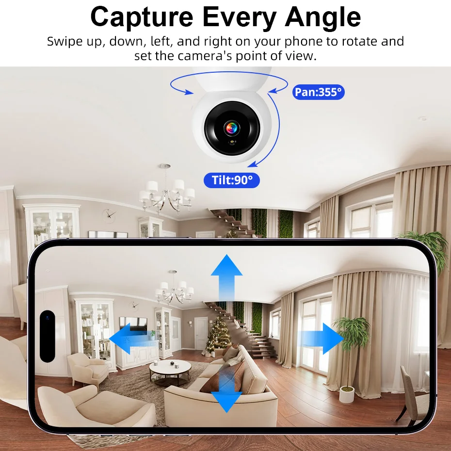 Tuya Smart Wifi IP Pets Camera Home Security Dog Cats Camera 4K 8MP HD Video Night Vision 1005007713994368