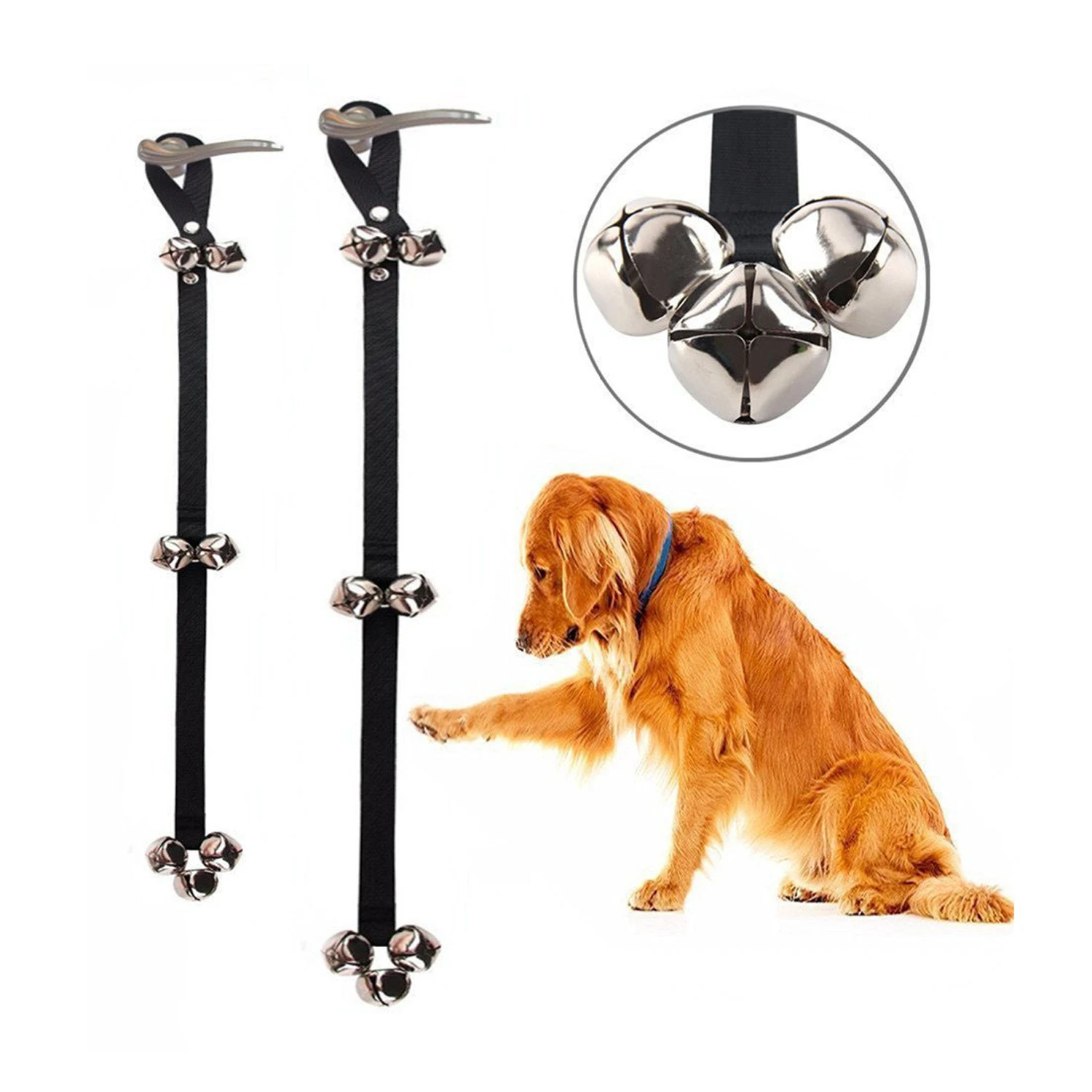 Dog Doorbell Training Adjustable Doorbell Dog Bell Suitable for Changing Dog Barking Scratching 1005007749633474