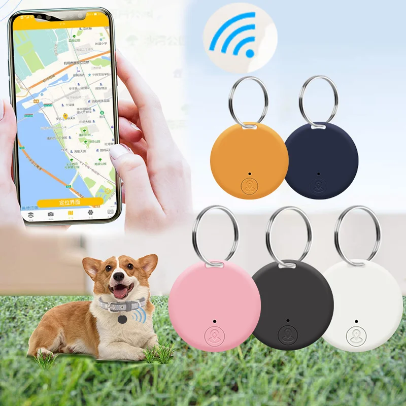 Mini GPS Locator Antilost Alarm Wallet Keychain Smart Tag Bluetooth-Compatible Tracer Keychain Dog 1005007767196165