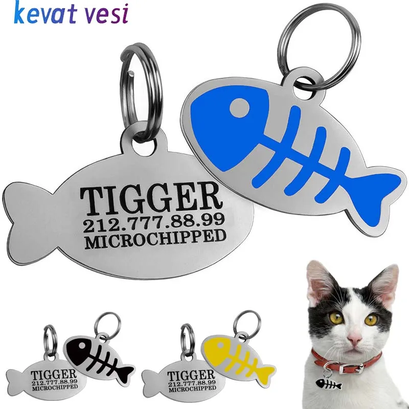 Personalized Pet ID Tag Anti-Lost Dog Cat Pendant Free Engraving Name Phone Number 1005007767433821