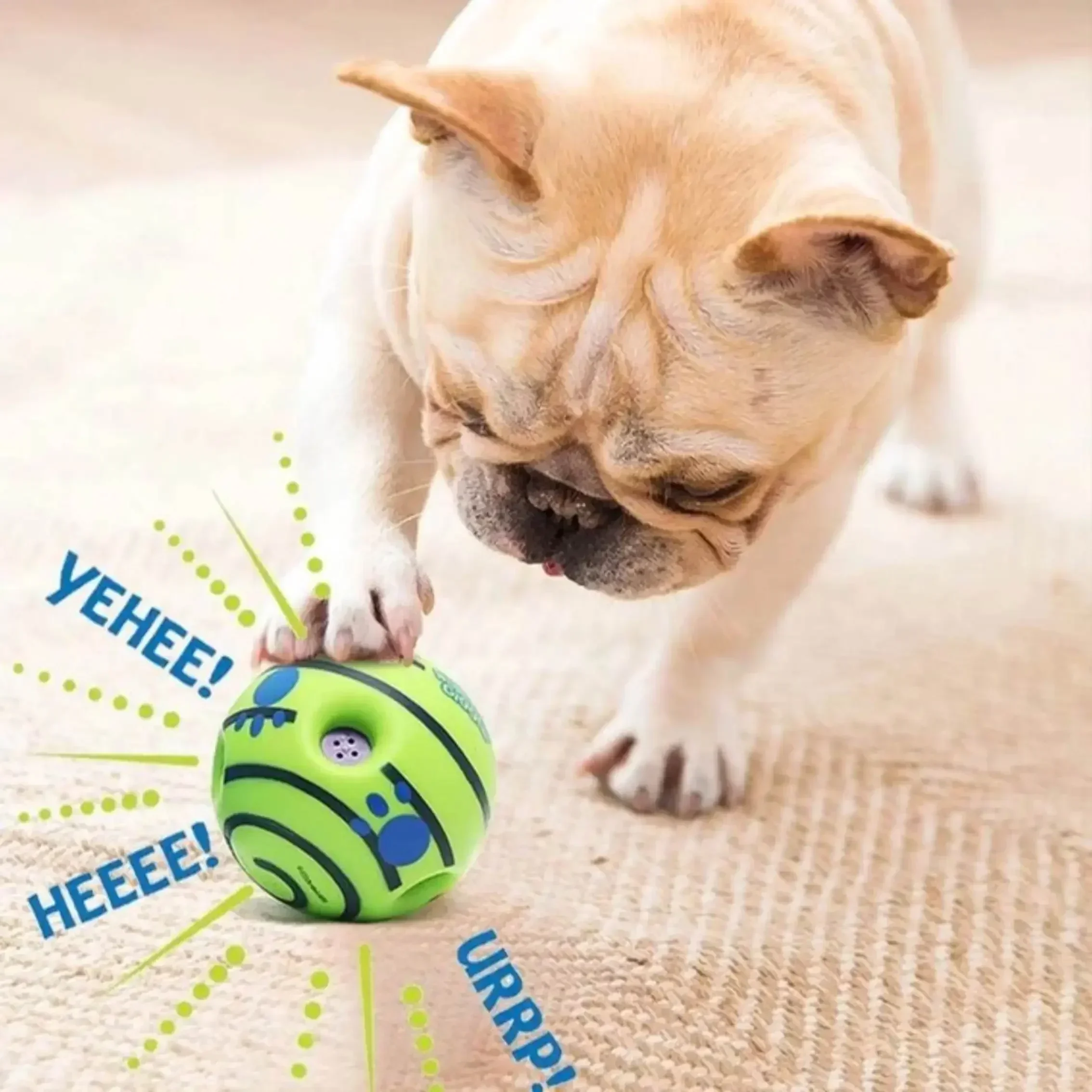 Pet Dog Toy Ball Wobble Wag Giggle Sound-Emitting Glow Ball Interactive Funny Indoor 1005007769384393