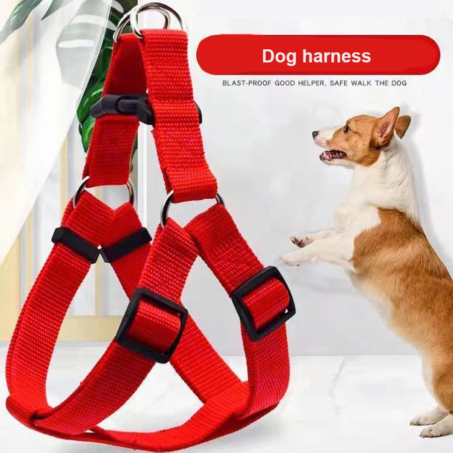 Dog Harness Dog Vest Strap Adjustable Triangular Breathable Nylon Harness Dogs Puppy Cats Pet 1005007773923168