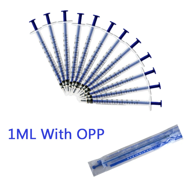 10 20 50 100Pcs 1ML Plastic Syringes Measuring Hydroponic with OPP Cover Pets Feeding Health 1005007781816370