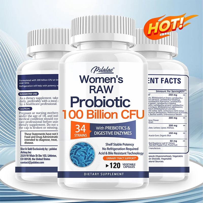 Women's RAW Probiotics 100 Billion CFU, Support Gastrointestinal Health 1005007790802732