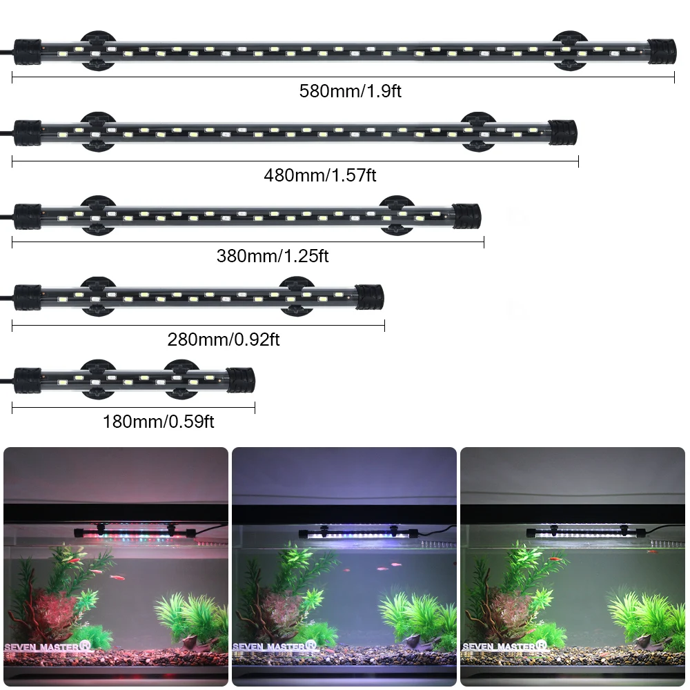 Aquarium Light LED Plant Grow Lamp Waterproof Fish Tank 18-58CM Underwater Aquariums Decor Lighting 1005007791000038