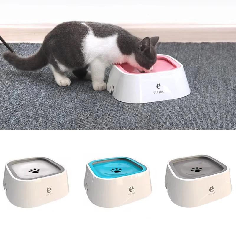 New Pet Floating Bowl Cat Dog Cleanly Drinking No Wet Mouth Anti Spill Removable Easy to Cleaning 1005007793450137