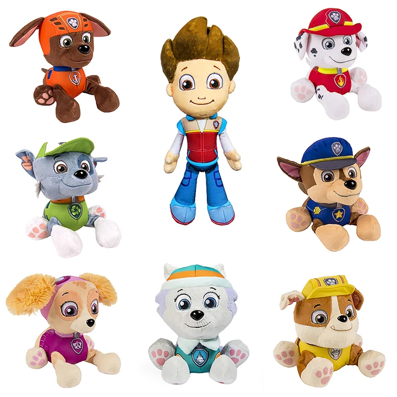 Paw Patrol Dog Puppies Toy Plush Doll Puppy Patrol Toys Doll Everest Patulla Canina Action Anime 1005007801010606