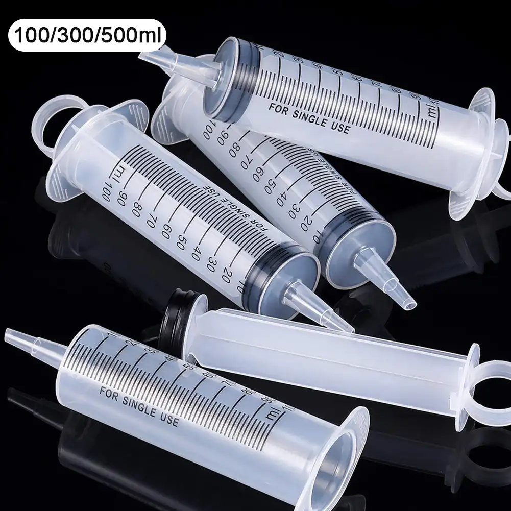 100/300/550ml Large Capacity Syringes Oil Pump with 50cm Hose Pet Feeding Measuring Pump 1005007802368024